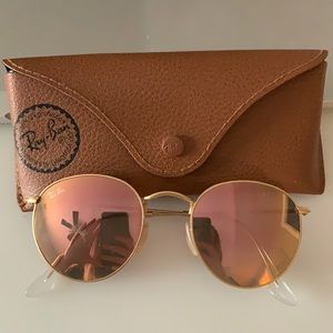 Rayban round sunglasses 50-21 size